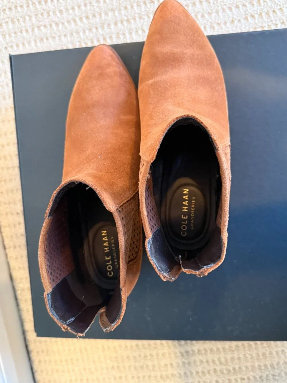 Cole Haan Suede Boots (Camel/Tan) - like new
